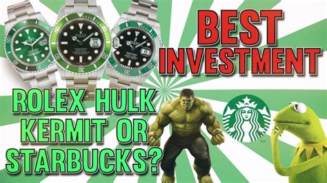 rolex kermit or hulk|rolex kermit vs hulk starbucks.